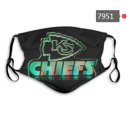 NFL 2020 Kansas City Chiefs3 Dust mask with filter->nfl dust mask->Sports Accessory